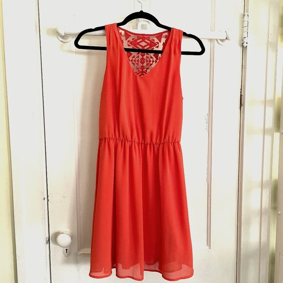 By & By Orange Dress | Size Small - Picture 1 of 4